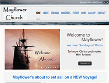 Tablet Screenshot of mayflowercc.org